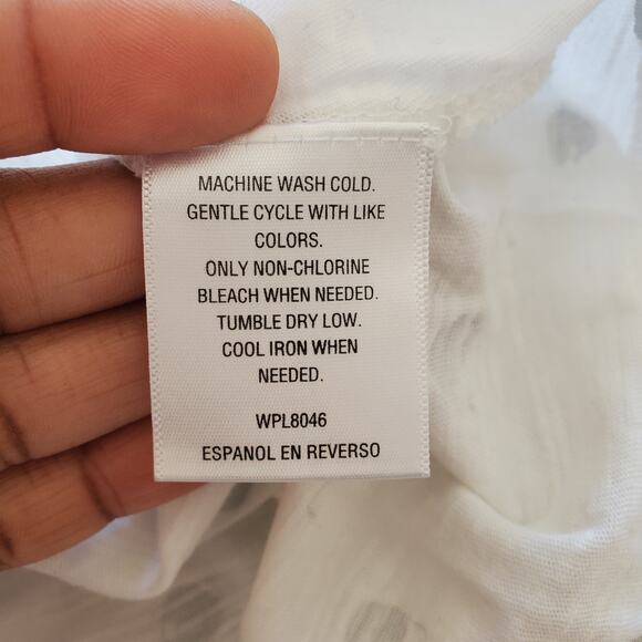 Style & Co Sport White Sunglass Print Essential Tee S - Picture 6 of 6